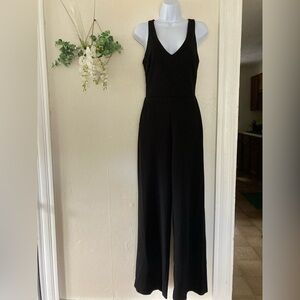 Black cross back dressy romper/ jumpsuit